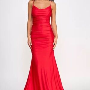 Red formal dress size S